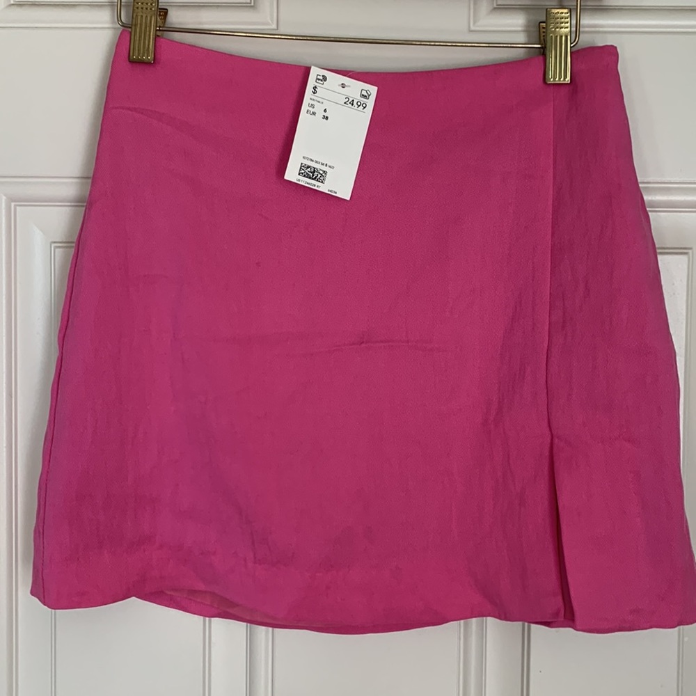 Bubble Gum Pink Mini Skirt